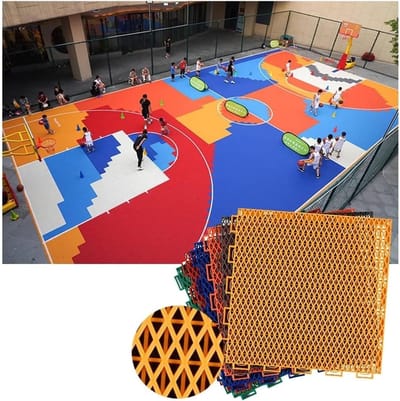 Modulaire Vloertegels - Buiten Vloer - Sporten Buiten - Snel Waterafvoerend - 30x30cm - Groen