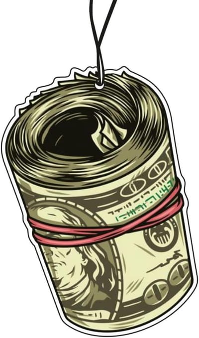 Geurboom Auto Dollar - Luchtverfrisser Auto Set - Auto Interieur Opfrissen - Grappig Dollar Motief - 2 Stuks - Niet gespecificeerd