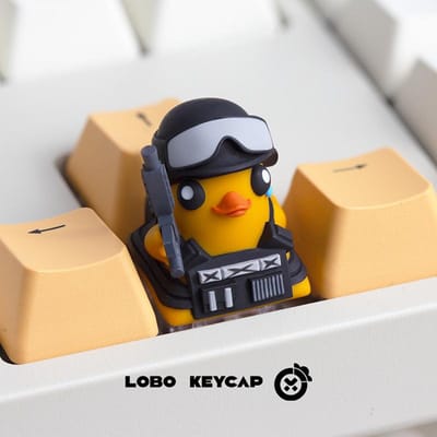 Keycap Lobo Personnalisé Résine 3D Keycap Échap Thème Canard Basket-ball Périphérique de Jeu Artisanat Décoration de Clavier Originale Remplacer Esc orange