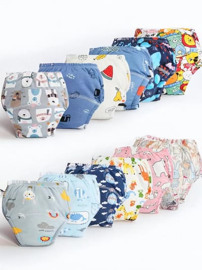 Dutchers.® Oefenbroekjes Zindelijkheid - * - Maat L - 12 Stuks - Zindelijkheidstraining - Wasbare Luiers - Kinderen - 12-17 KG - 2,5 tot 5 Jaar - Voelt anders dan een luier - Wasbaar - Incontinentiebroekjes voor Kinderen - Voor Jongens & Meisjes