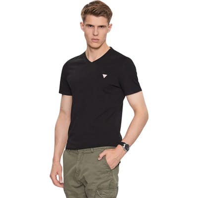 T-shirt met V-hals Guess Core