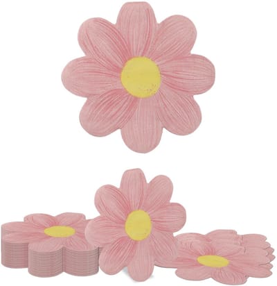 Dailygoods- Servetten 20 Stuks - Bloemen/Madeliefje - Zomer/Party - Hoogwaardig Materiaal - Decoratief - Milieuvriendelijk - Feestservetten