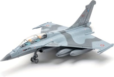 Bovista Vliegtuig Speelgoed - Straaljager Vliegtuig - Straaljager Model - Model Vliegtuig - Metaal - RAFALE-Blauw