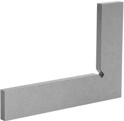 Allecto - Hoekmeetlat - Stalen Meetlat voor Nauwkeurige Hoekmetingen - 90 graden - Precisie - Meetgereedschap - 100 x 70 mm - Geschikt voor Bouwpro...