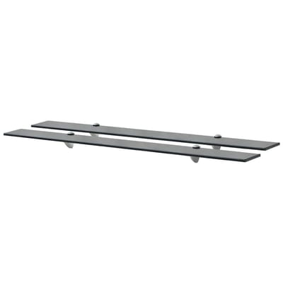 vidaXL - Schappen - zwevend - 2 - st - 100x20 - cm - 8 - mm - glas