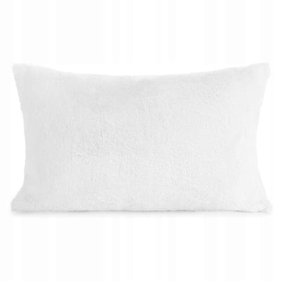 Decoratieve Kussenhoes Nina 30x50cm - Zacht Wit Kunstbont