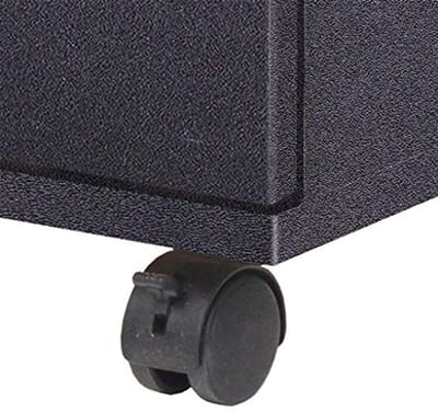 Multifunctionele Ladeblok Rolcontainer met 3 Laden - Zwart - 33 x 45 x 60 cm