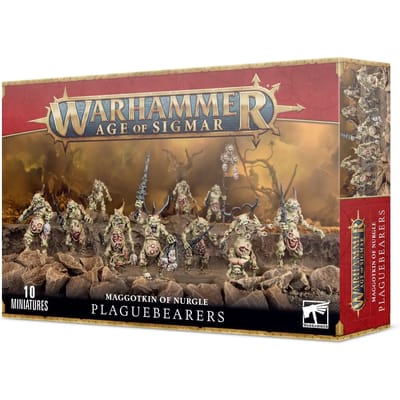 Set met 10 74-delige figuurtjes Games Workshop Warhammer AoS & 40k - Nurgle Portepestes