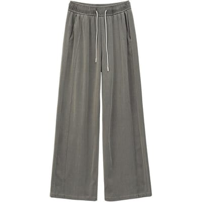 Tennis Denim Wijde Pijpen Broek voor Dames In Zomer Dunne Hoge Taille Losse IJszijde Broek voor Dames In Zomer Hangende Smalle Versie Rechte Broek XL