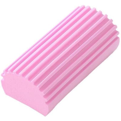 Spons voor het schoonmaken van vochtige stof, spons voor het schoonmaken van auto's, borstels voor het schoonmaken van huishoudelijke schoonmaakmiddelen, herbruikbare stofdoeken voor het schoonmaken van plinten, jaloezieën afvegen roze