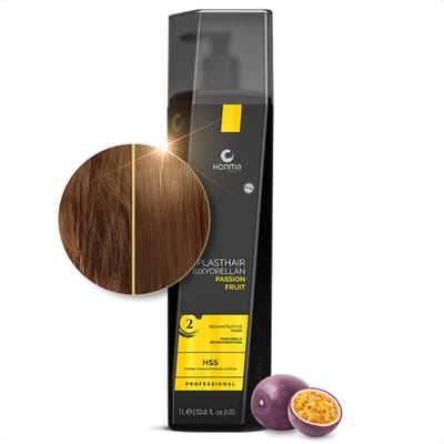 Honma Tokyo - Plasthair Bixyorellan Passion Fruit Reconstructief Haarmasker - Professioneel Haarmasker voor Gekleurd Haar - Haarverzorging & Diep Herstel - 1000 ml