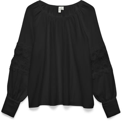 VERO MODA - VMINDIRA L/S TOP WVN BTQ - Dames - Blouses