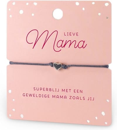 Armband - Hartje - Lieve mama - Hartje - moederdag - cadeautje
