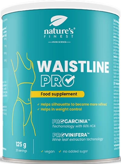 Nature's Finest Waistline PRO - met ProVinifera™ en Garcinia - Ananassmaak - Zonder Toegevoegde Suikers - 125 g