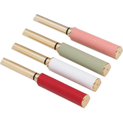 Tube Vide pour Fabrication de Baume à Lèvres Remplissable Contenant de Rangement pour Rouge à Lèvres Tube en Plastique pour Rouge à Lèvres pour Bricolage beige