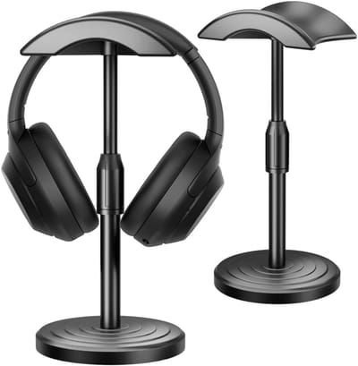 Universele Koptelefoon Stand voor Bureau - Headset Houder Organizer met Veilige Opslag