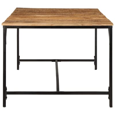 vidaXL - Eettafel - 200x100x75 - cm - massief - hout - ruw - mangohout