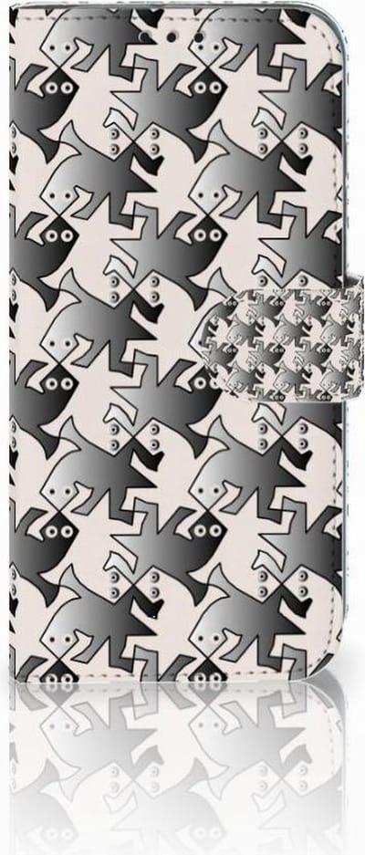 Honor 10 Lite Telefoonhoesje met Pasjes Salamander Grey