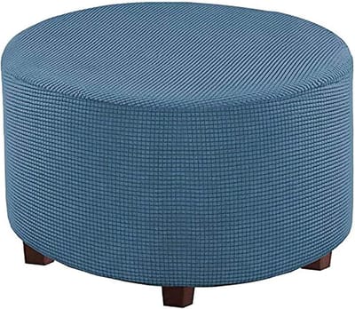 Poef Hoezen - Voetenbank Beschermers - Meubels Vernieuwen - Zachte Fluweel Stof - 45-50CM - Rood