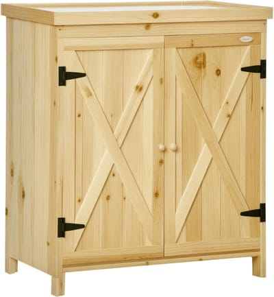 Tuinkast - Tuinkist voor Buiten - Opbergkast - 80x45x92