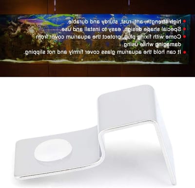4 Stuks RVS Aquarium Glasdeksel Klemmen, Universele Houders voor Randloos Aquarium (5mm) - Duurzaam en Verstelbaar