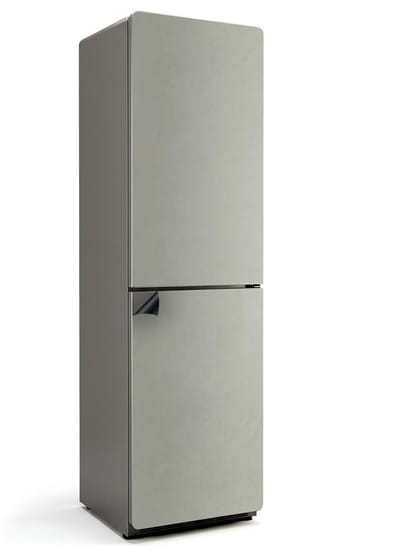 Wallfluent Magnetische Koelkastmat - Grijsgroen Koelkast Magneet Sticker - 60 cm x 205 cm - Grijsgroen Magnetische Koelkastmat - Koelkast Cover Magneet - Koelkastfront Decoratie Magneet - Herbruikbare Magneetmat Koelkast