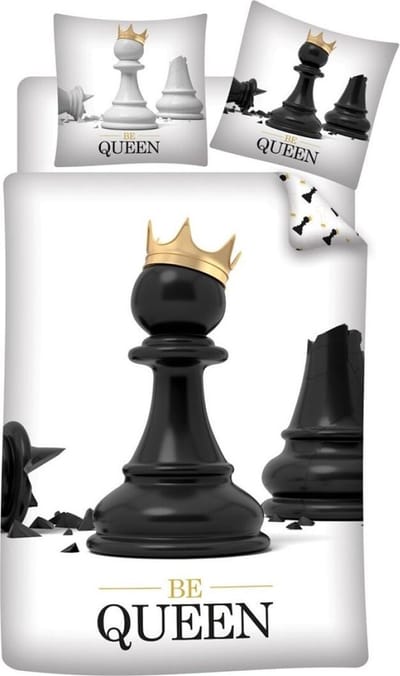 Aymax Dekbedovertrek Be Queen - Eenpersoons - 140 x 200 cm - Polyester