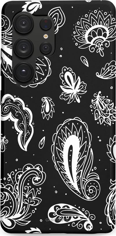 Casetastic Hoesje Geschikt voor Samsung S25 Ultra - Stijlvolle Beschermende Duo-layer Case - Paisley pracht