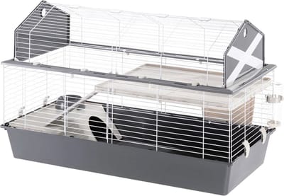 Ferplast Barn 120 - Knaagdierkooi - Grijs - 119 x 58 x 77 cm