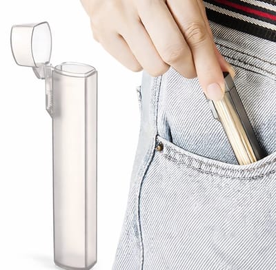 Tandenstoker Houder Reisset – 2 Stuks Transparant Opbergdoosje – Compact Tandenstoker Doosje voor Reizen, Camping & Keuken – Multifunctionele Plastic Opbergbox
