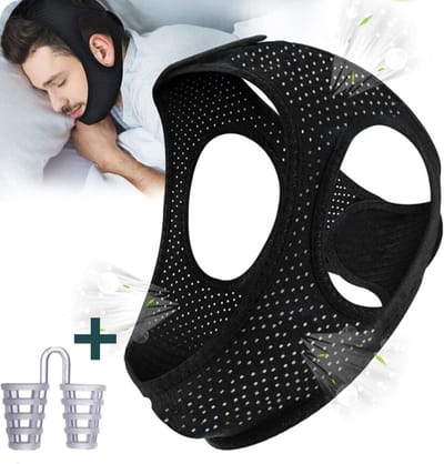 GOODTS - Antisnurk masker - inlc. 4 neusspreiders - Anti Snurk kinband Pro Max incl. Neusspreiders producten antisnurk - anti snurk kussen