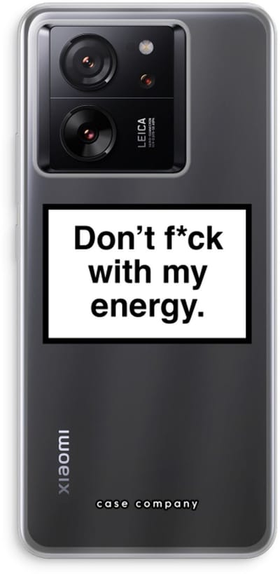 Case Company® - Hoesje geschikt voor Xiaomi 13T Pro hoesje - My energy - Soft Cover Telefoonhoesje - Bescherming aan alle Kanten en Schermrand