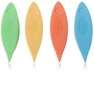 Dailygoods- Shuttles Set van 4 - Kleurrijke Handgereedschap - Duurzaam Kunststof - Ideaal voor Doe-Het-Zelf - Fijne Details - Perfect voor Beginners - Naaigereedschap