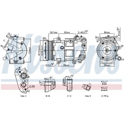 Airco-compressor NISSENS 891109