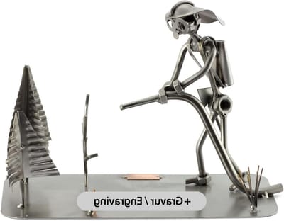 Schroevenmannetje Brandweerman - Metalen Figuur - Decoratief Cadeau - Handgemaakt in Duitsland - 1.87 ponden - Staal
