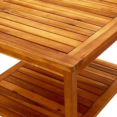 Trendy Houten Salontafel 60x60x45 cm - Duurzaam en Weerbestendig