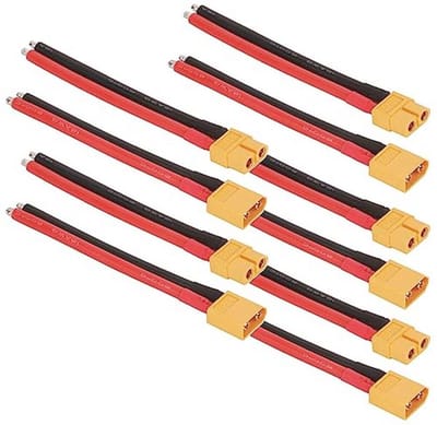 XT60 Stekkers Mannelijk en Vrouwelijk met Kabel - 5 Paar 12AWG Siliconen Draad voor RC en Drones