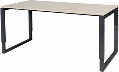 Verstelbaar Bureau - Plus 160x80 Eiken - zwart frame
