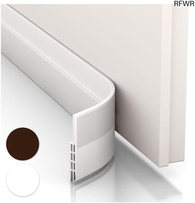 RFWR® Premium zelfklevende deurafdichting voor tocht- en geluidsisolatie - Ideale kouwe en insectenbescherming (1 x wit)