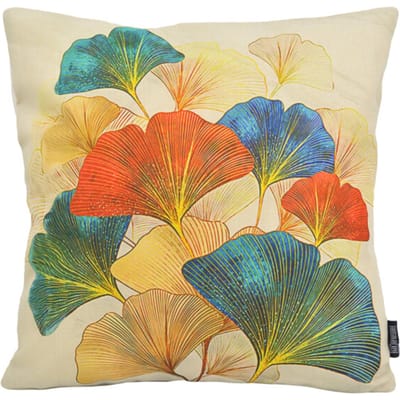 Gek op kussens! Sierkussen ginkgo #3 | 45 x 45 cm | katoen/linnen