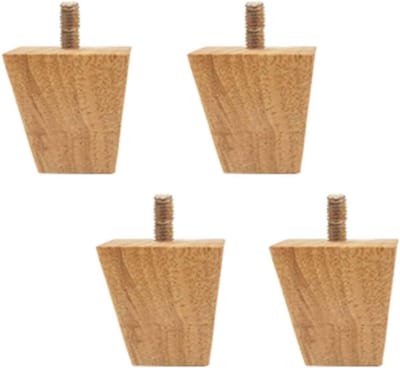 Houten bankpoten - Meubelvoeten set - Meubels verhogen - Sterk rubberhout - Set van 4 - Natuurlijk hout