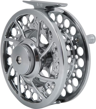 Vliegenreel Metaal - Vliegvissen Reel - Vissen Grote Vis - Centrale Remstructuur - 9/10 - Zilver