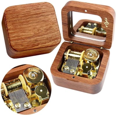 Muziekdoos Hout - Draaiende Doos Melodie Doos - Decoratie Huis Cadeau Geven - Sankyo Beweging