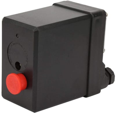 Dailygoods- Drukschakelaar 380V - Hoogwaardige verticale drukschakelaar - Geschikt voor luchtcompressor - Werkdruk 75/175 psi - Lange levensduur - Stabiele prestaties - Drukregelaar