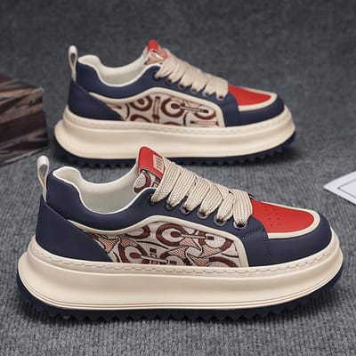 CYYTL Casual Schoenen Heren Sneakers Outdoor Leer Platform Tennis Hardlopen Sport Wandelen Luxe Skateboard Designer Mode Loafers 44 gray