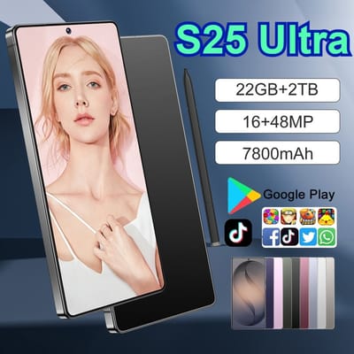 HOT Cellphones S25 Ultra 7800mAh Android 5G Dual SIM Smartphone 7,3 inch Origineel 22GB+2TB Mobiele Telefoons Wereldwijd Ontgrendeld