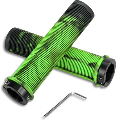 Ergonomische Fietshandvatten 22 mm, Antislip Rubber met Aluminium Lock, Geschikt voor MTB, Stunt Scooter en Fietsaccessoires