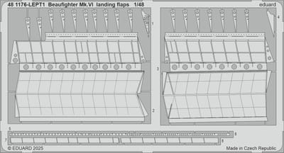 Eduard Modelbouwpakket - 481176 Landingskleppen voor Beaufighter Mk. VI - Accessoires set - 1:48 -