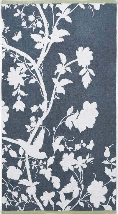 Laura Ashley Oriental Garden Badlaken - Bloemen - 70x125cm - Blauw