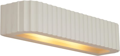 QAZQA plaster - Scandinavisch Wandlamp voor binnen - 2 lichts - L 36 cm - Beige - Woonkamer | Slaapkamer | Keuken